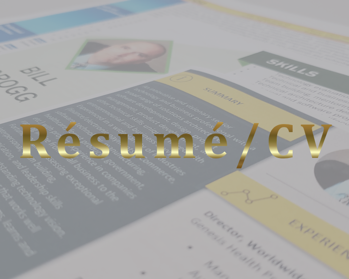 Résumé/CV